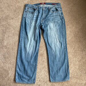 Lucky Brand Jeans Mens 38x30 Blue Medium Wash 361 Vintage Straight Baggy Casual